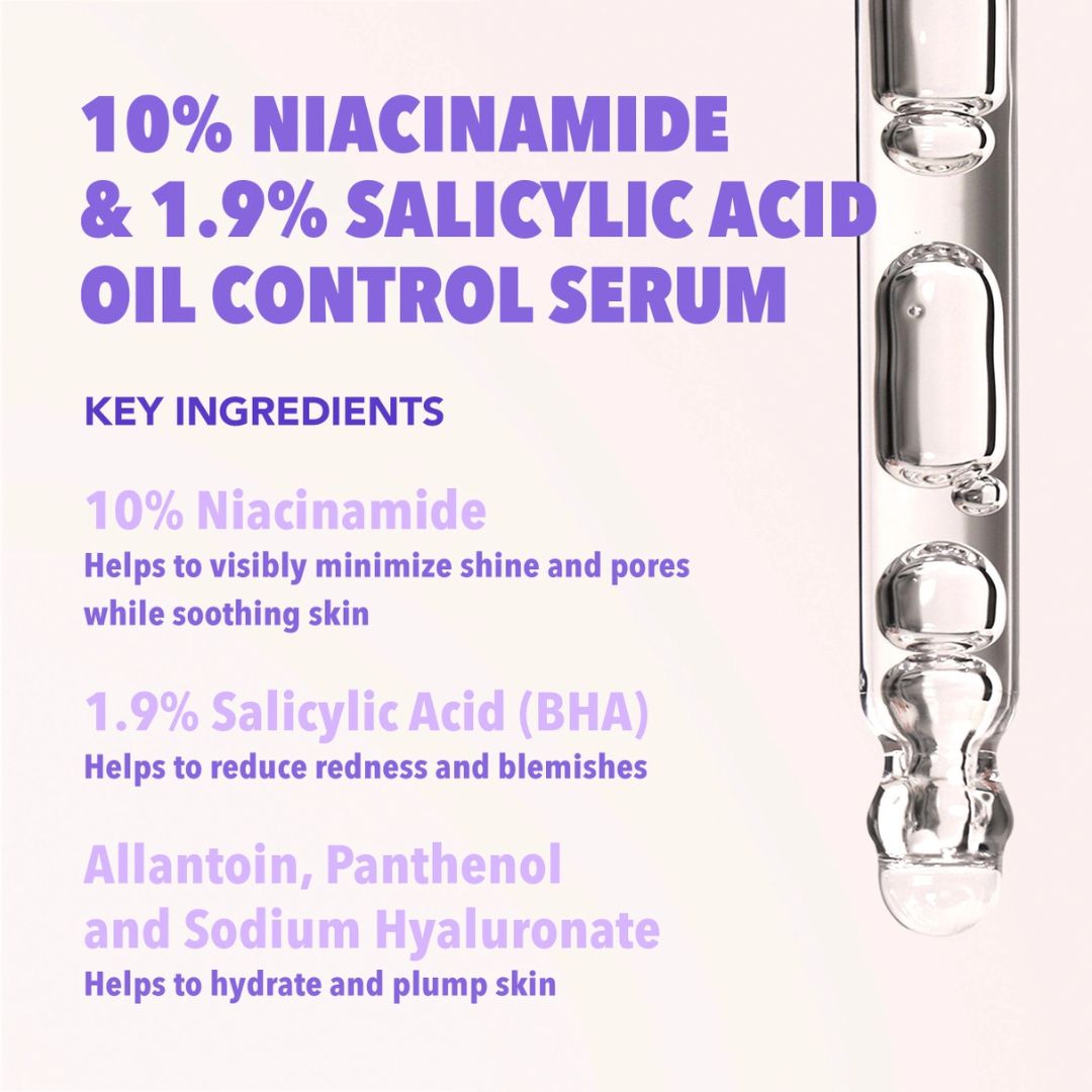 Moira, 10% Niacinamide & 1.9% Salicylic Acid Oil Control Serum, Made in Korea