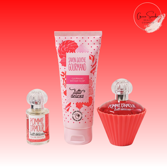 Tutti Délices, Candy Apple Set: Parfum + Mini Edt + Shower Gel,Made in France
