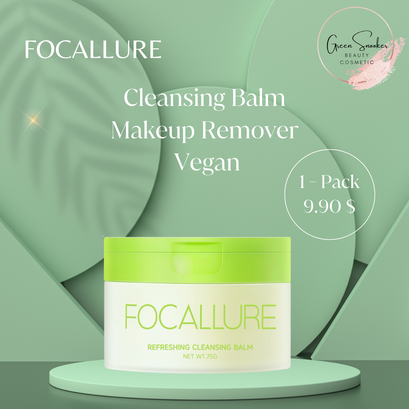 Focallure, Cleansing balm makeup remover, Vegan