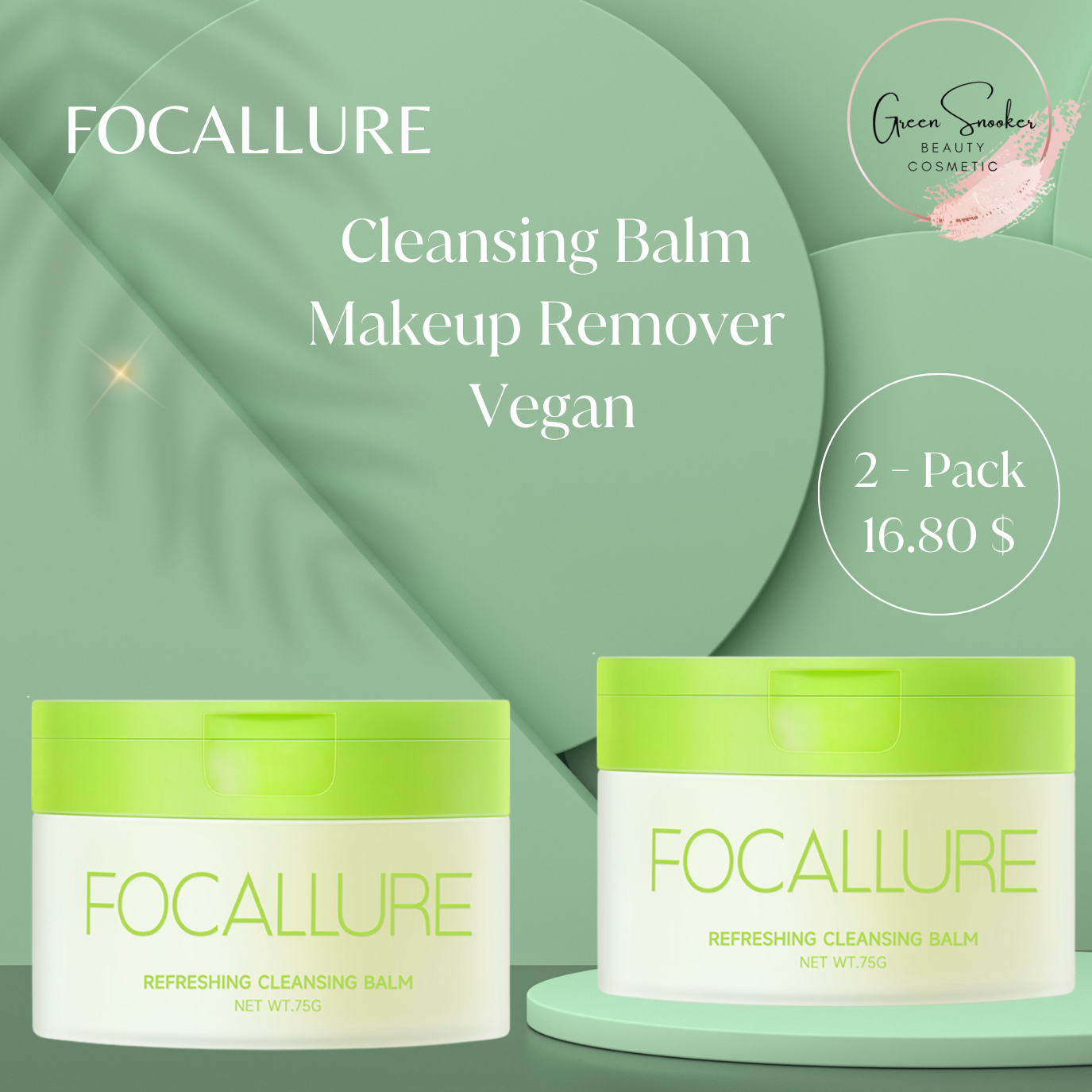 Focallure, Cleansing balm makeup remover, Vegan