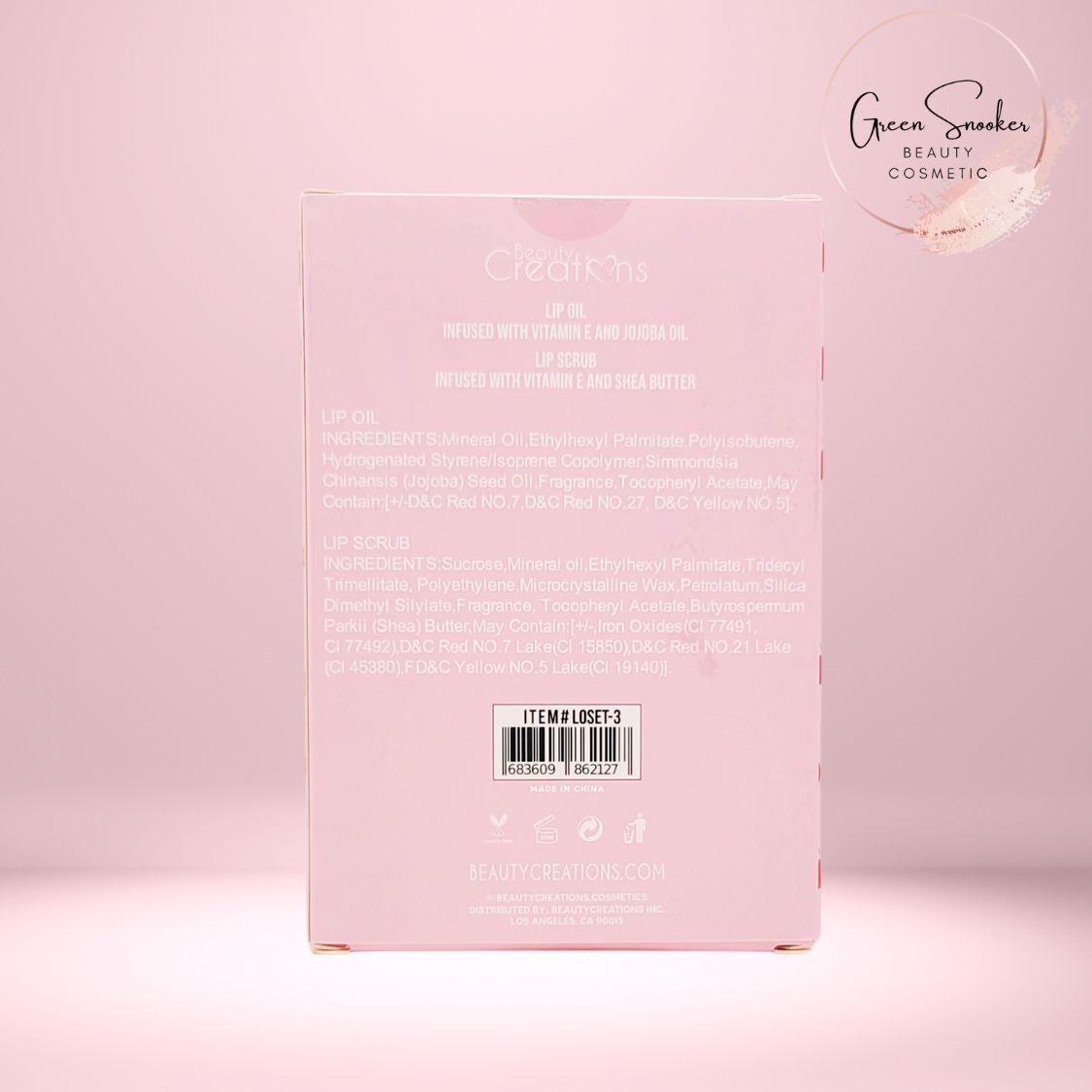 Beauty  Creations, Sweet Dose , Lip Oil & Lip Scrub Set