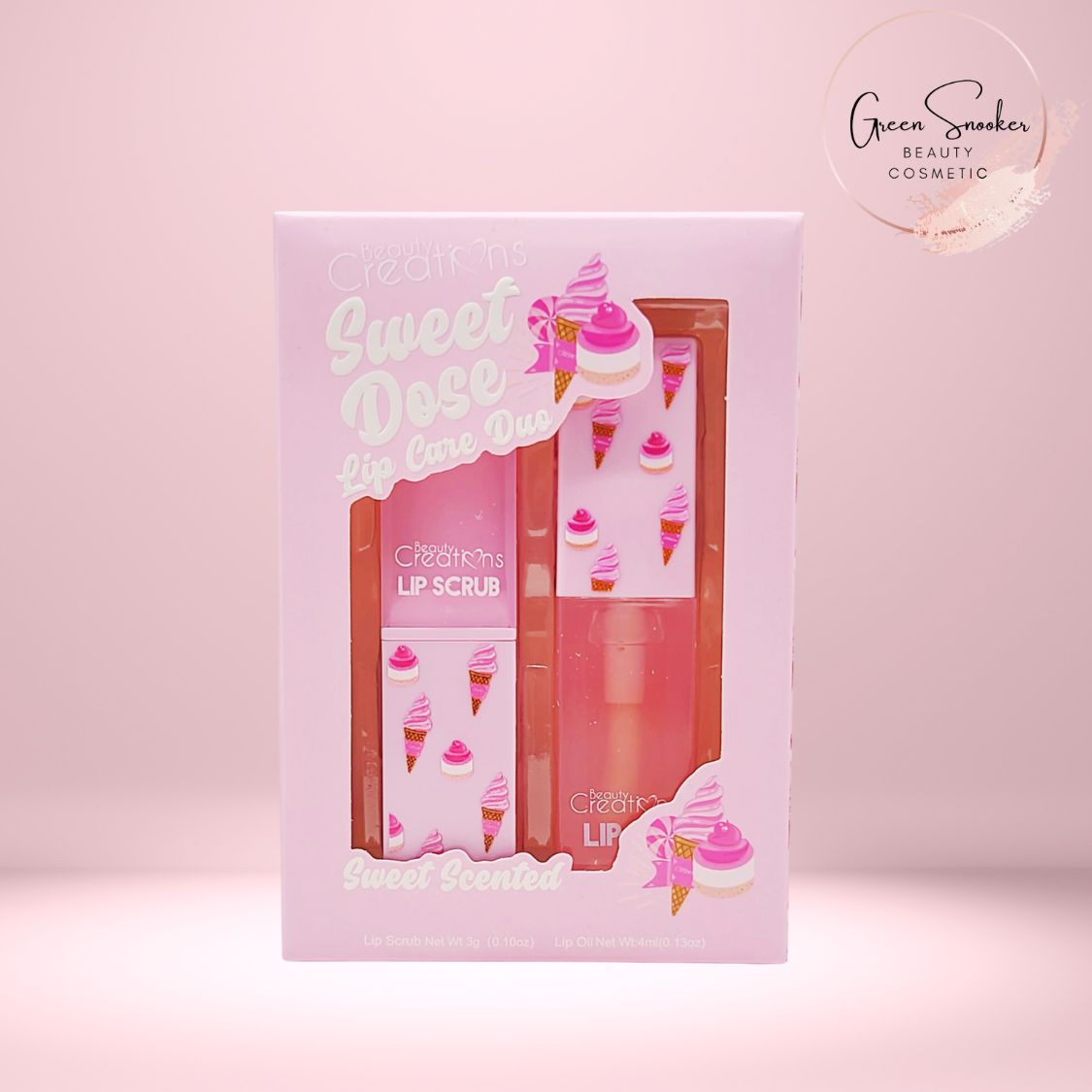 Beauty  Creations, Sweet Dose , Lip Oil & Lip Scrub Set