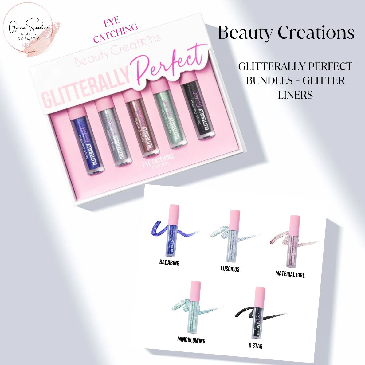 Beauty Creations, Glitterally Perfect Bundles - Glitter Liners