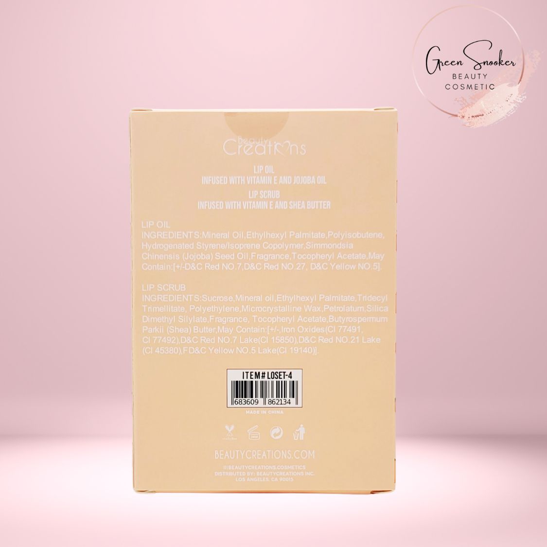 Beauty  Creations, Sweet Dose , Lip Oil & Lip Scrub Set