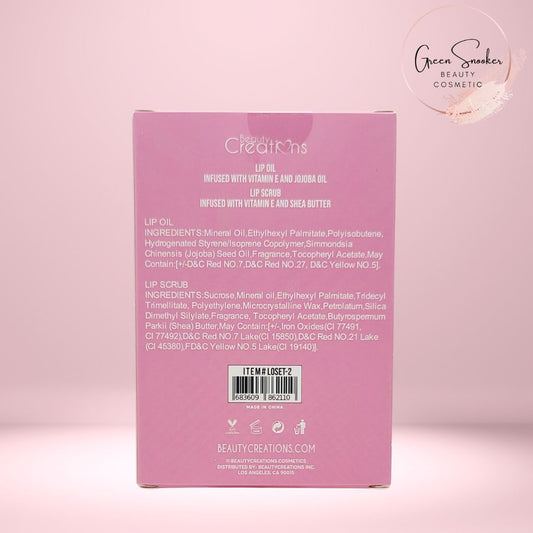 Beauty  Creations, Sweet Dose , Lip Oil & Lip Scrub Set