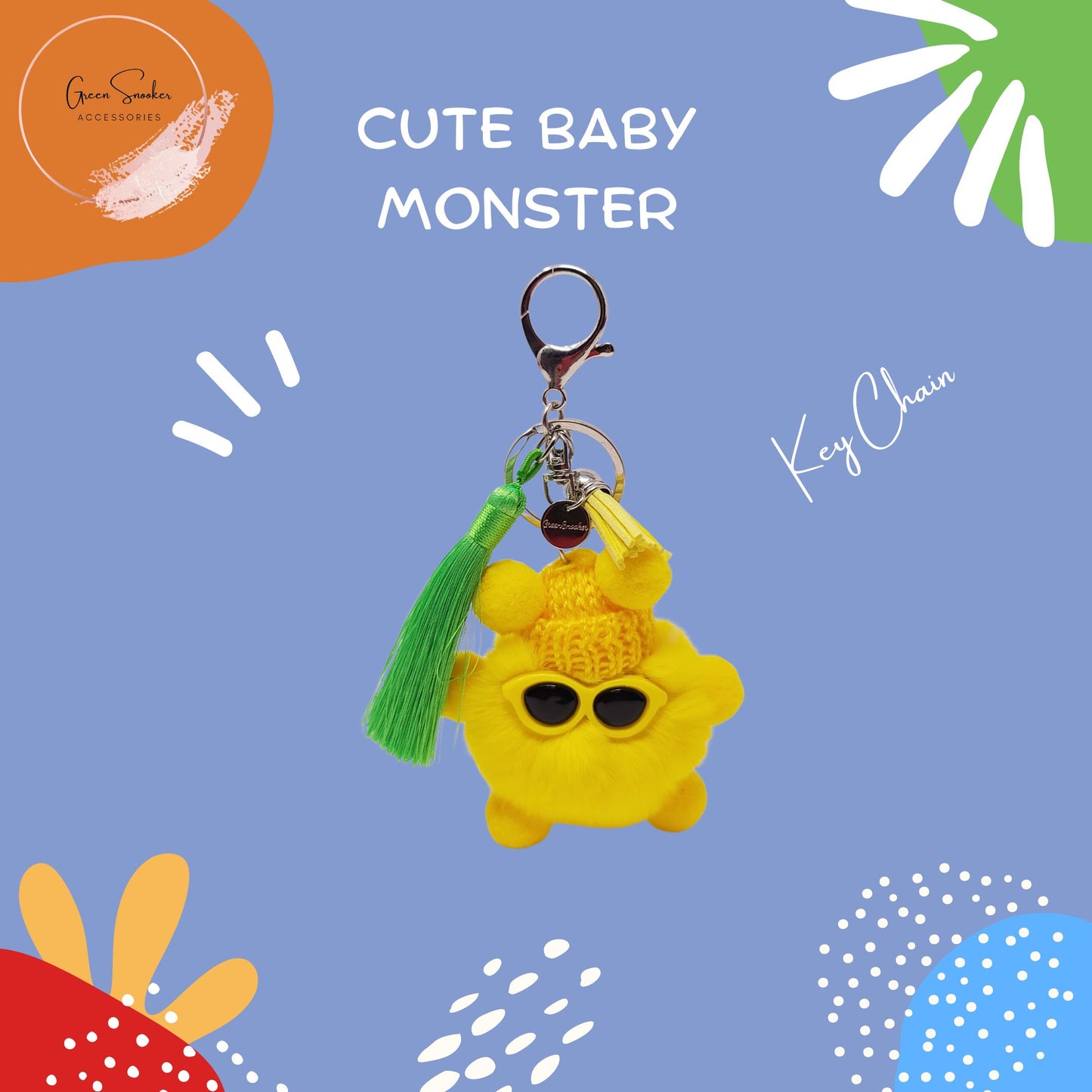 Keychain, Cute Baby Monster, Bag Pendant