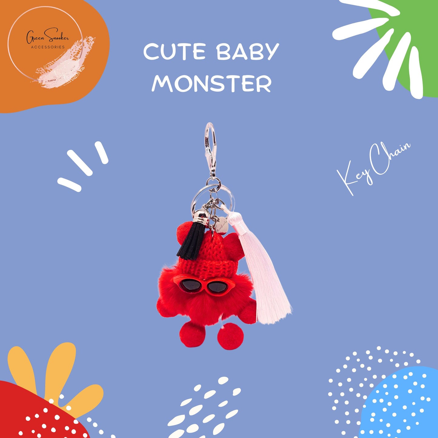 Keychain, Cute Baby Monster, Bag Pendant