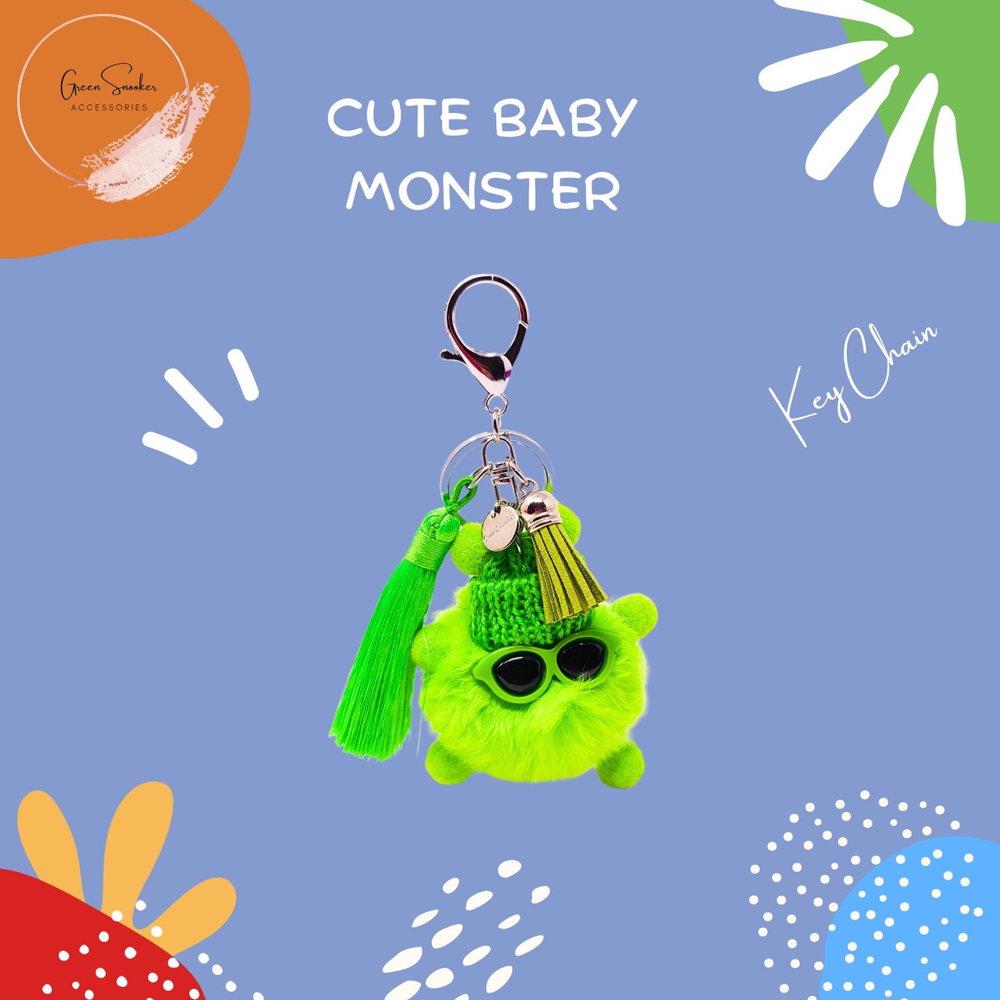 Keychain, Cute Baby Monster, Bag Pendant