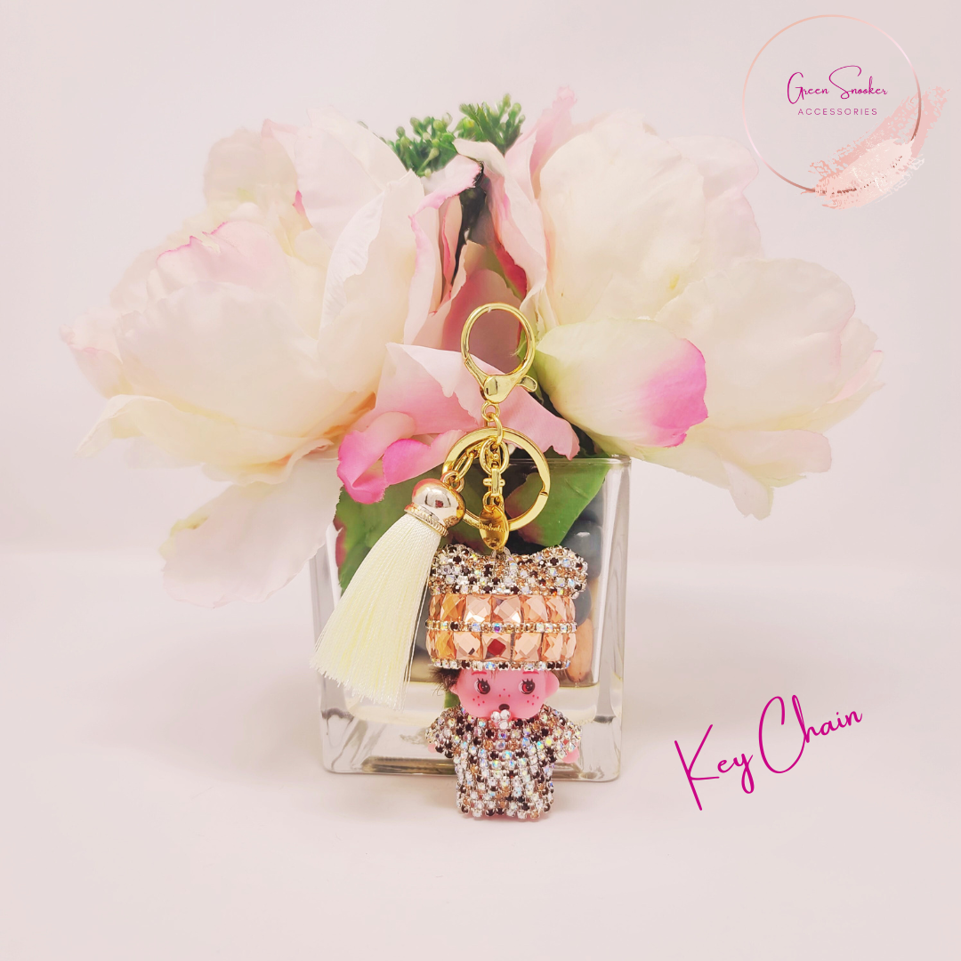 Keychain, Cute Monchichi Tassel, bag pendant