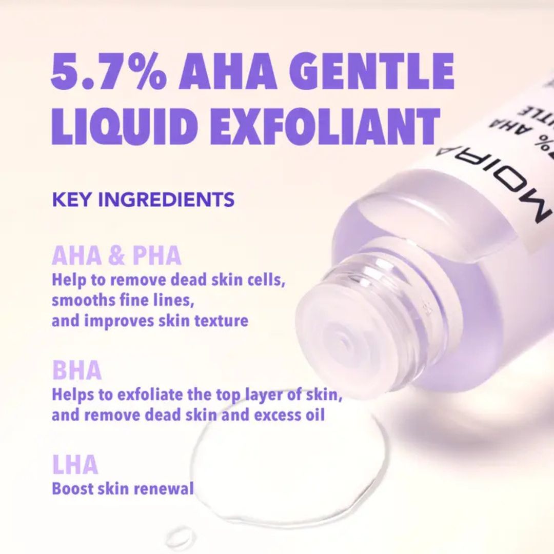Moira, 5.7% Aha Gentle Exfoliant, Made in Korea