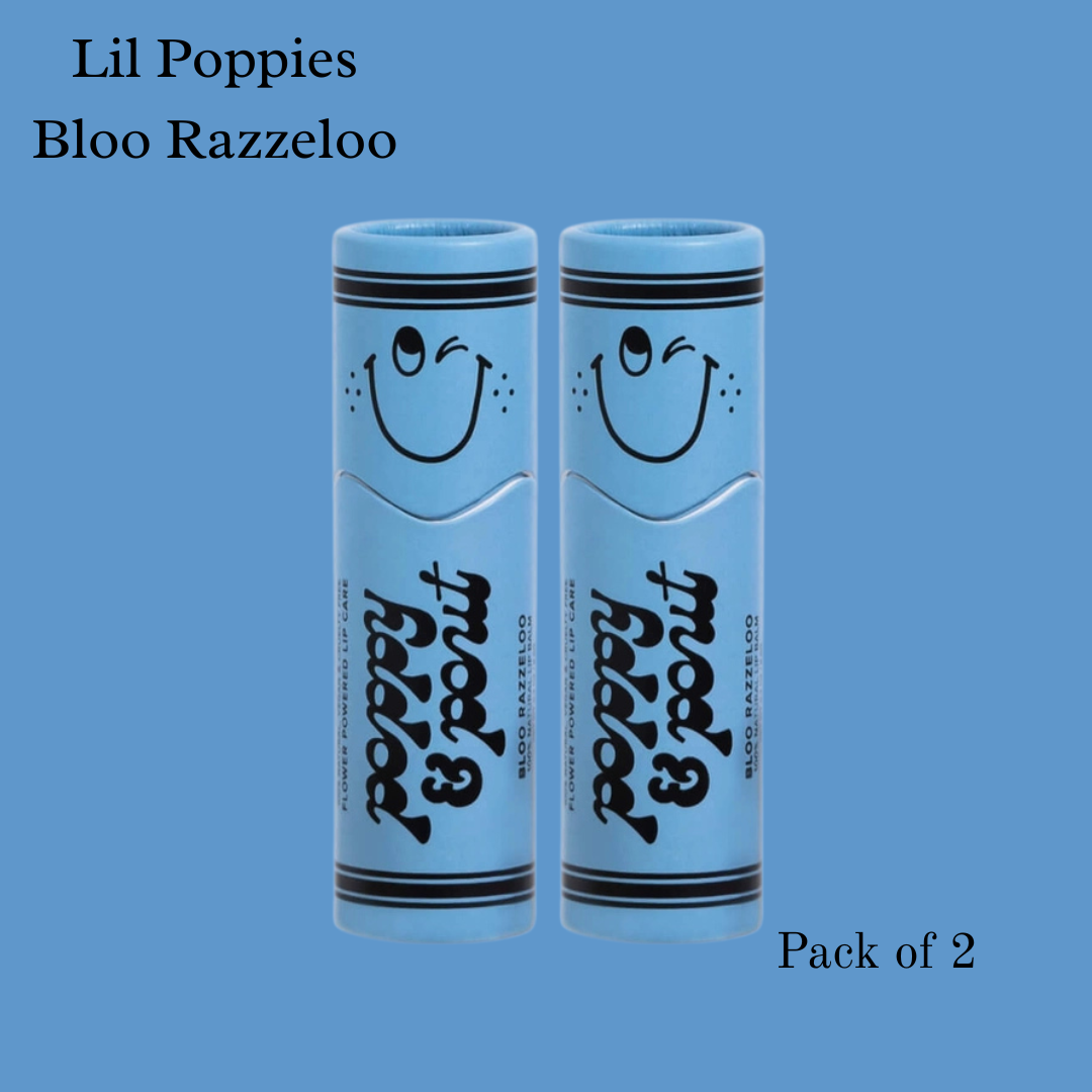 Poppy & Pout, Lip Balm,100% Natural, Pack of 2
