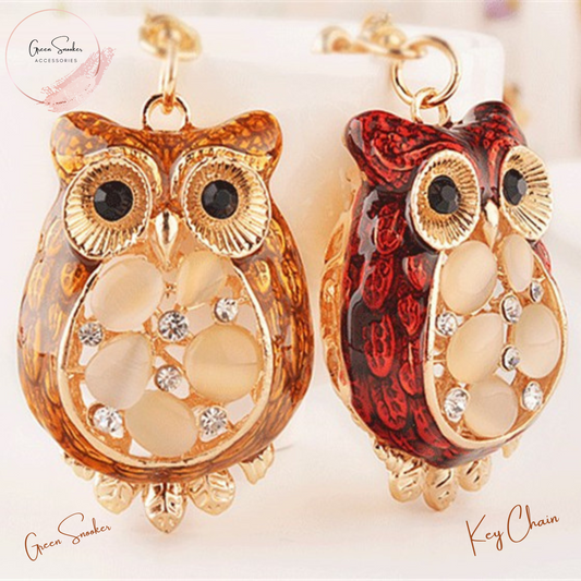 Key Chains, Owl Metal Purse Pendant