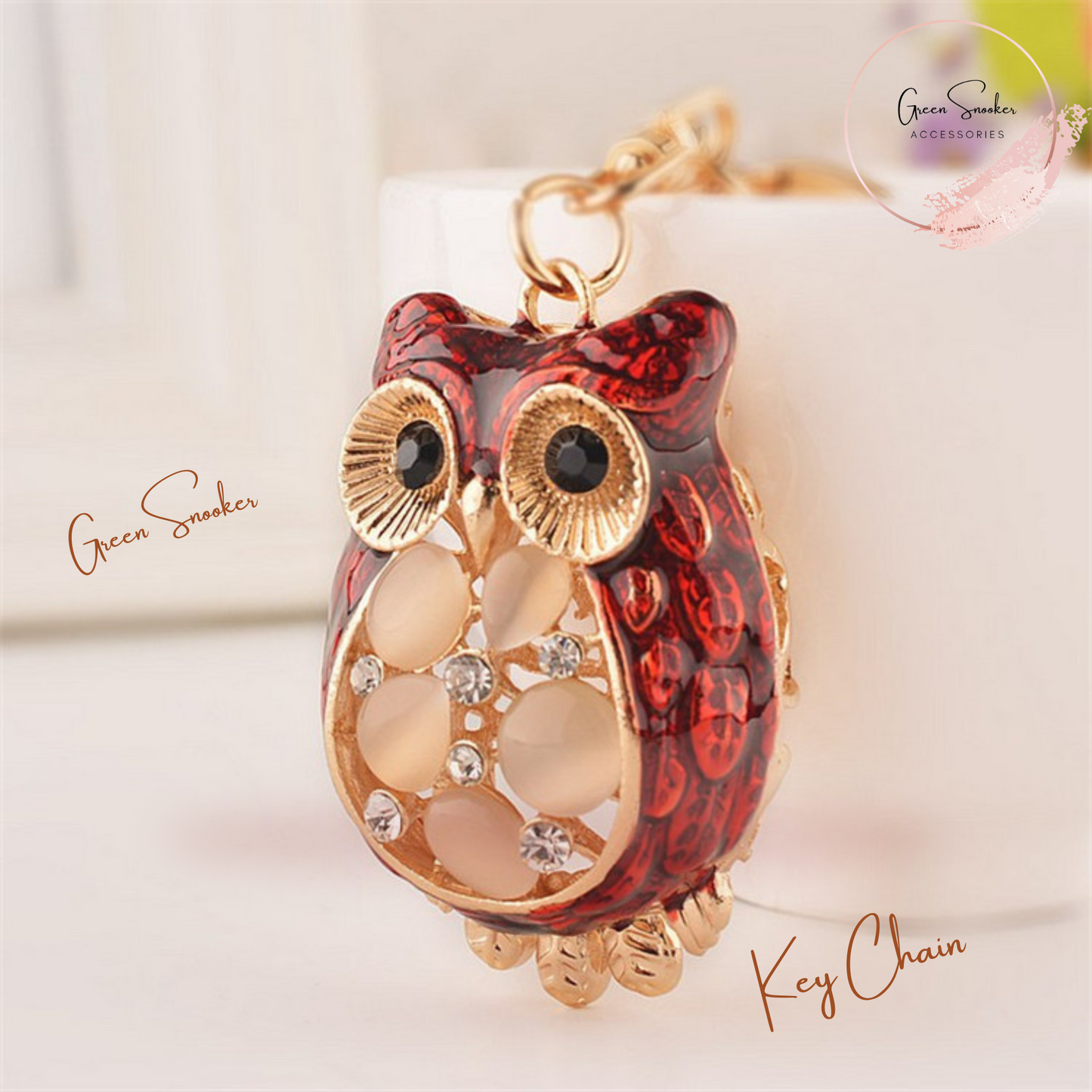 Key Chains, Owl Metal Purse Pendant