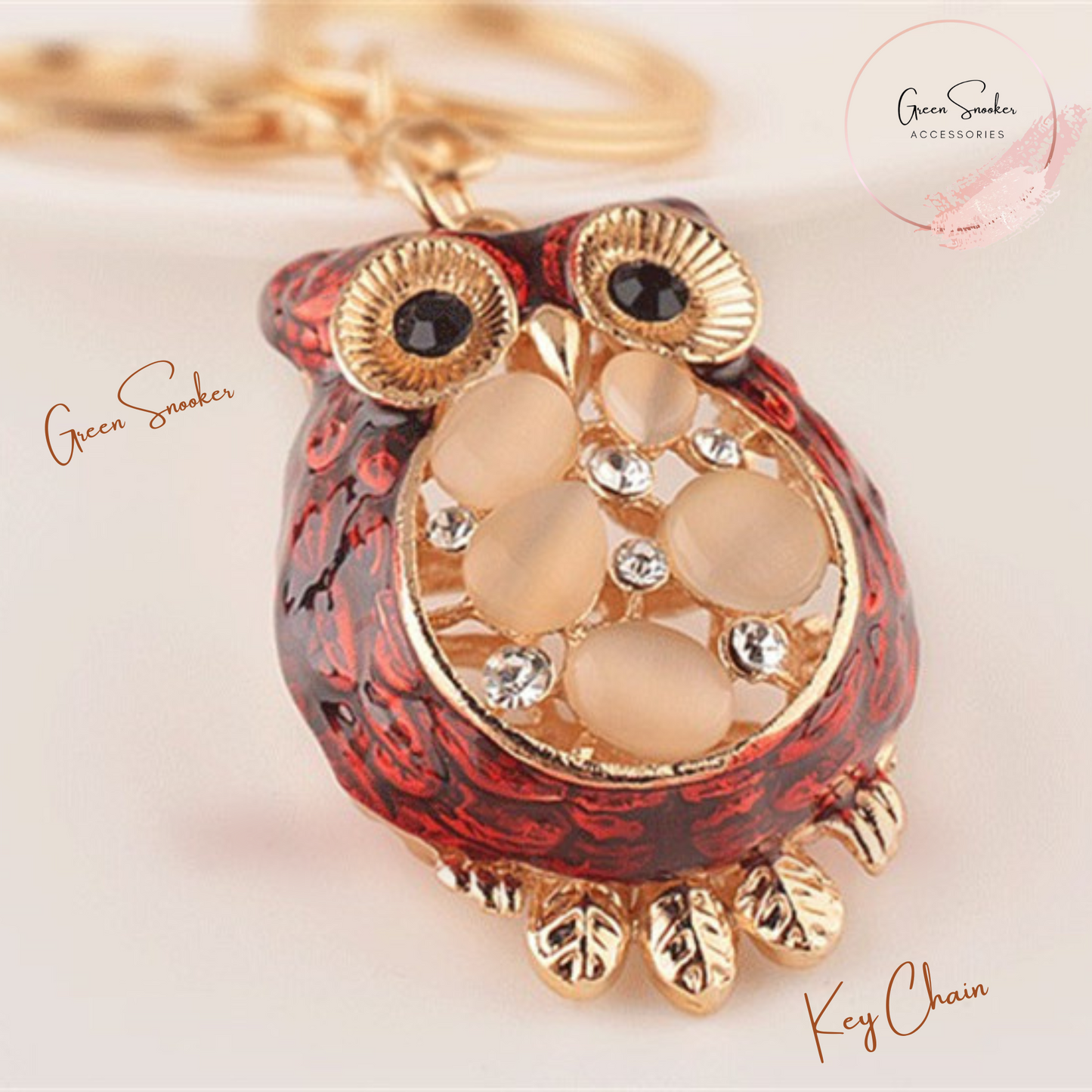 Key Chains, Owl Metal Purse Pendant
