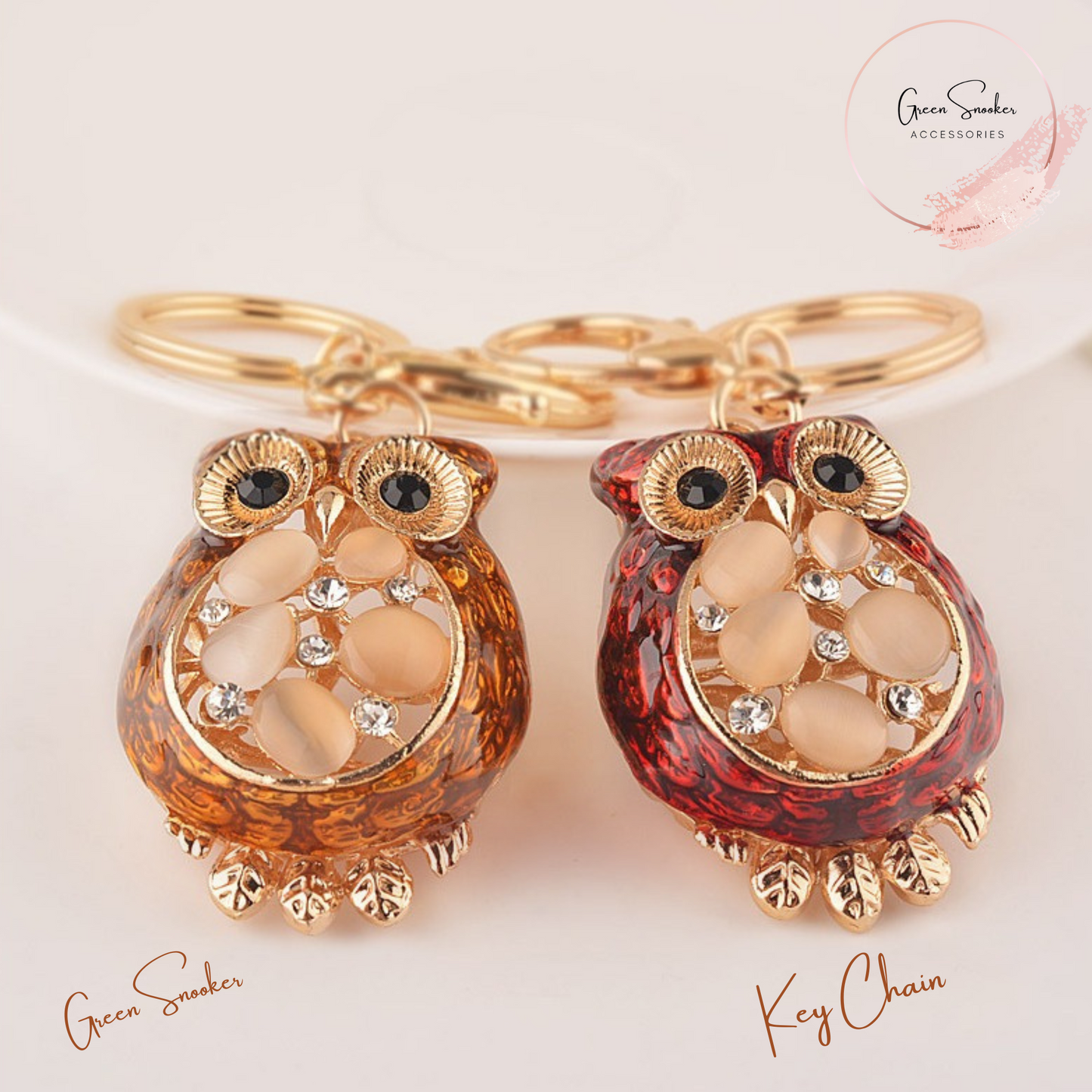 Key Chains, Owl Metal Purse Pendant