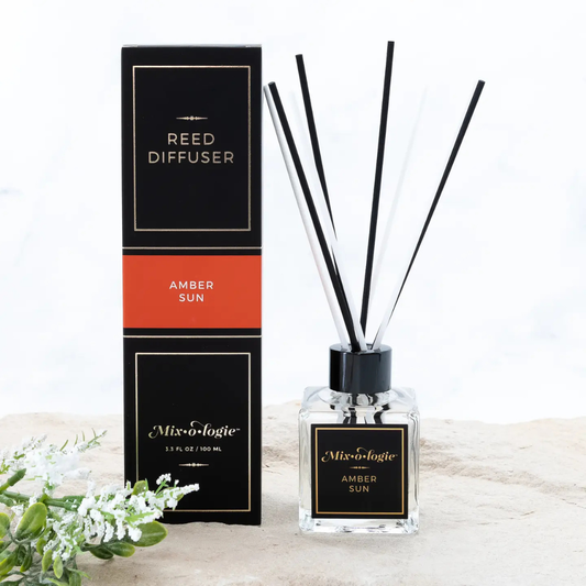 Mixologie, Reed Diffuser, Amber Sun, 3.3 fl.oz /100mL + Reeds