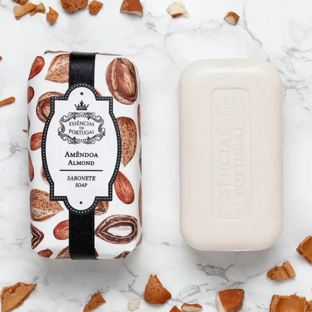 Essencias De Portugal, Almond Nourishing  Hydrating Care Set – Soap & Hand Cream Duo