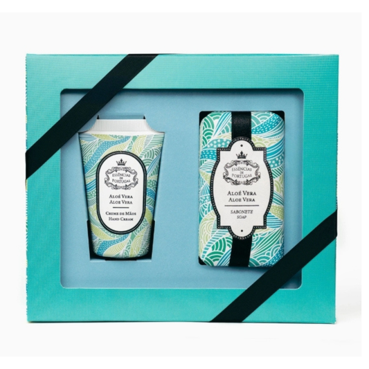 Essencias De Portugal, Aloe Vera Hydrating Care Set – Soap & Hand Cream Duo