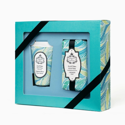 Essencias De Portugal, Aloe Vera Hydrating Care Set – Soap & Hand Cream Duo