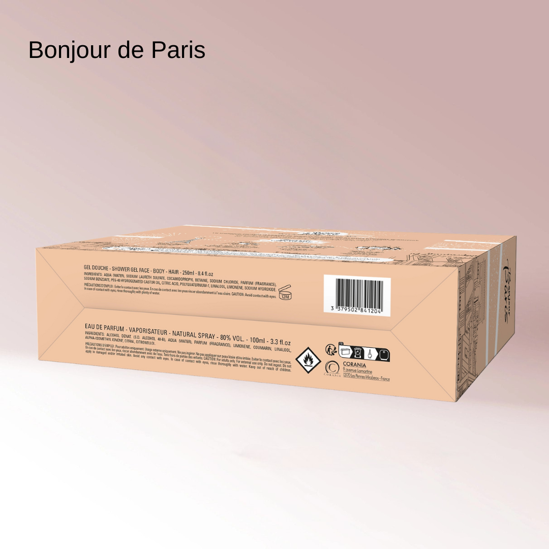 Bonjour de Paris, Floral Intense, Eau De Parfum  & Shower Gel, Gift Set