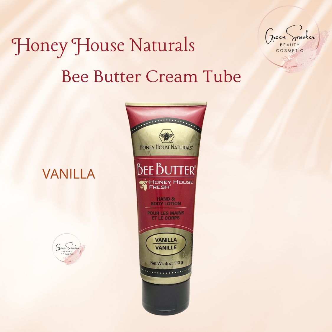 Honey House Naturals, Bee Butter Cream Tube