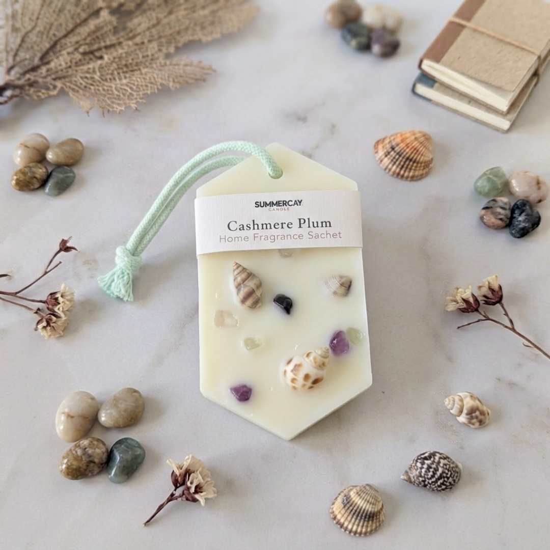 SummerCay,  Botanical Coastal Inspired, Scented Wax Sachets