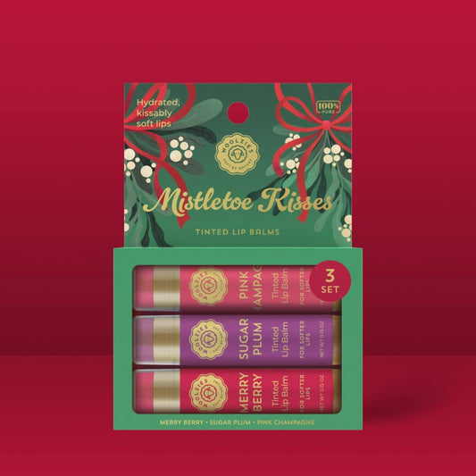 Woolzies, Lip Balm, Mistletoe Kisses, Set of 3