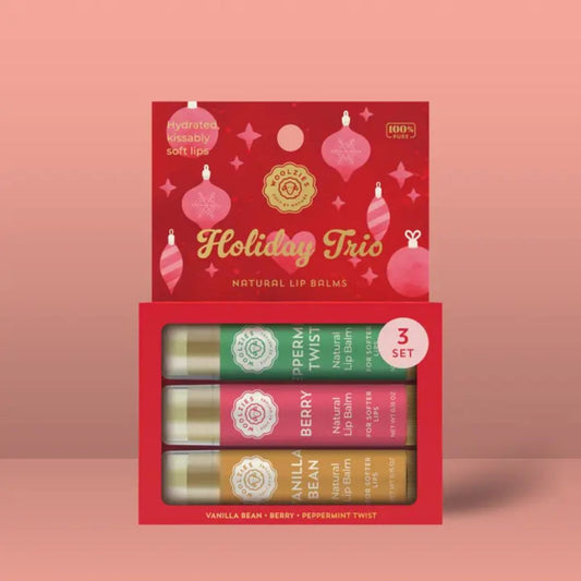 Woolzies, Lip Balm, Holiday Trio, Set of 3