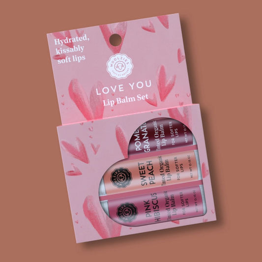 Woolzies, Lip Balm, Let Love Glow, Set of 3