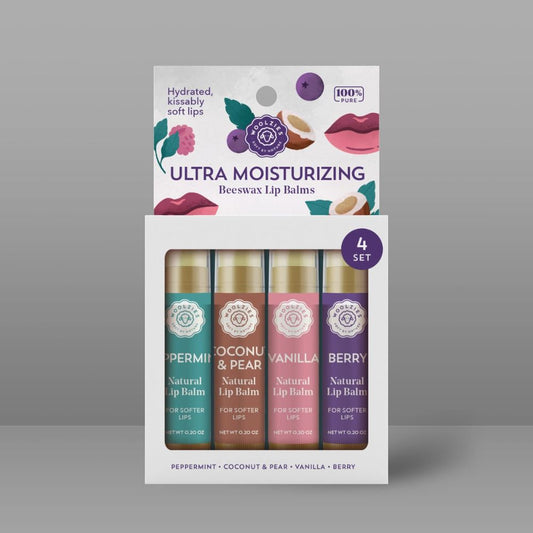 Woolzies, Lip Balm, Ultra Moisturizing, Set of 4