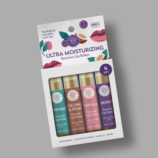 Woolzies, Lip Balm, Ultra Moisturizing, Set of 4
