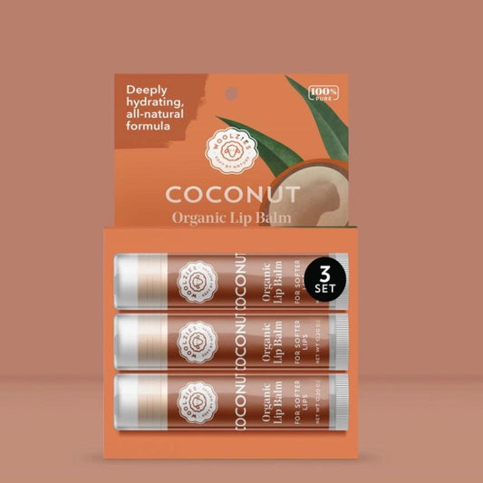 Woolzies, Lip Balm  Coconut, Set of 3