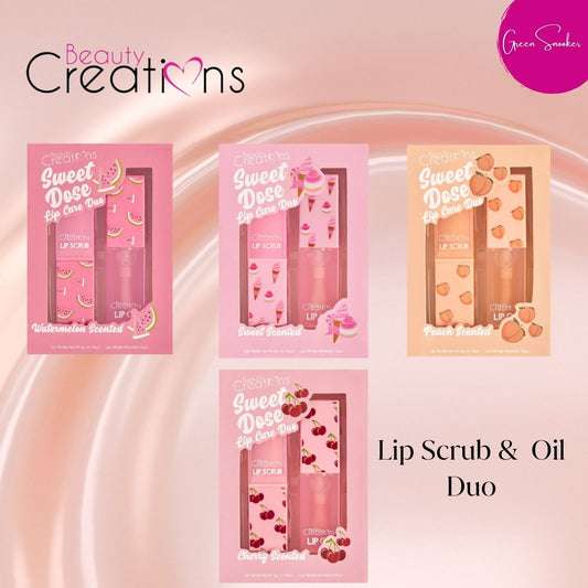 Beauty  Creations, Sweet Dose , Lip Oil & Lip Scrub Set