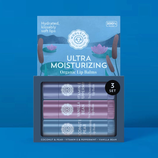 Woolzies, Lip Balm, Ultra Moisturizing, Set of 3