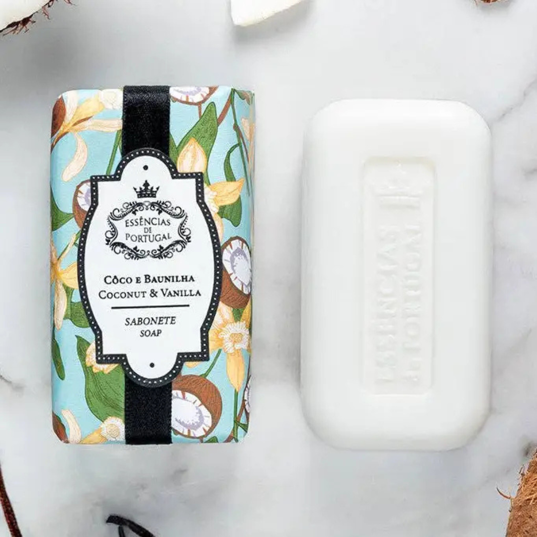 Essencias De Portugal, Coconut & Vanilla Care Set, Soap & Hand Cream Duo