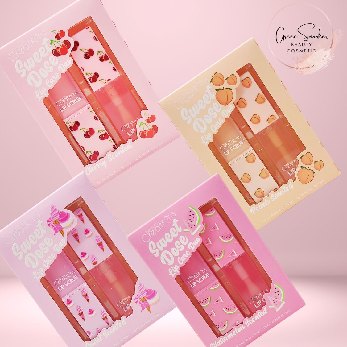 Beauty  Creations, Sweet Dose , Lip Oil & Lip Scrub Set