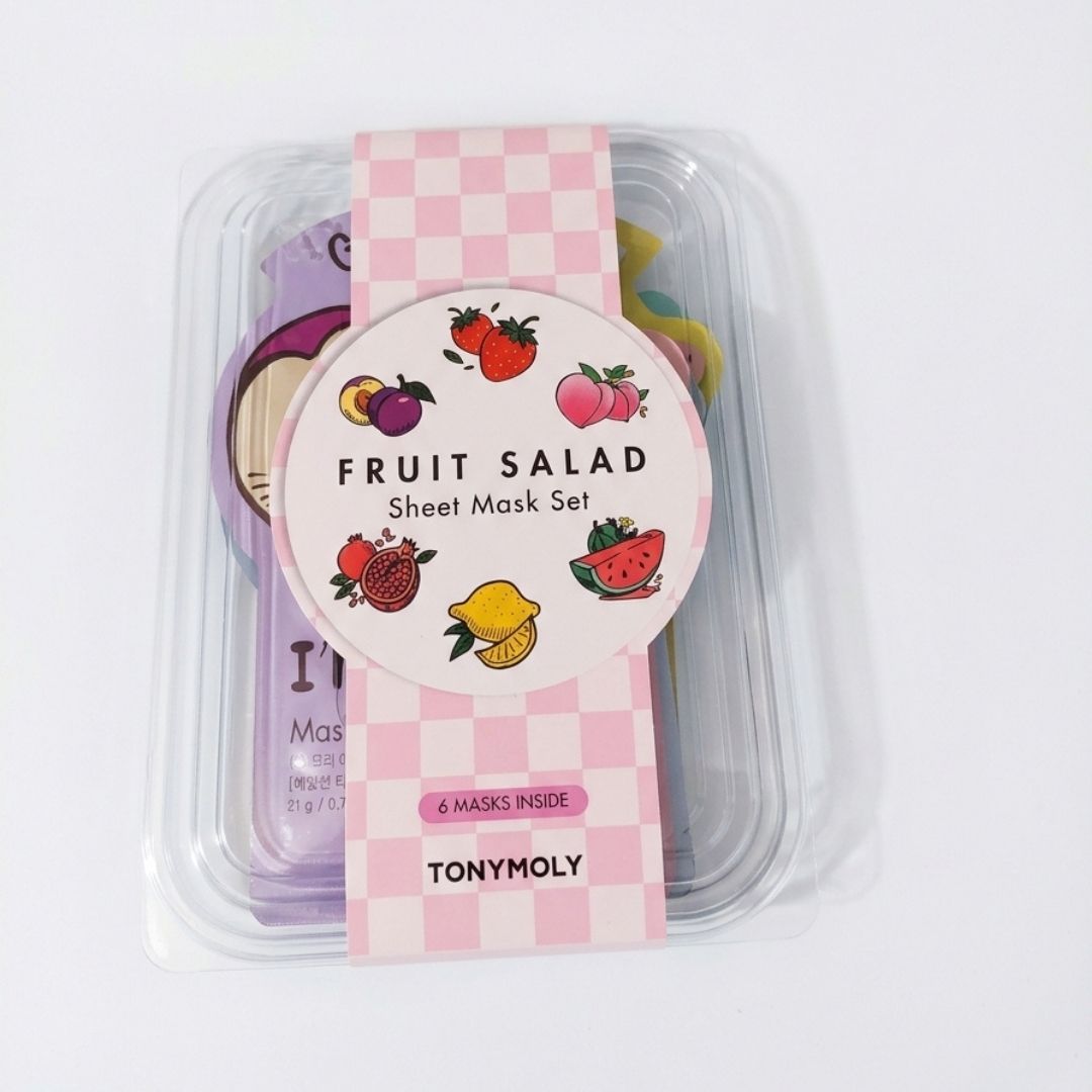 TONYMOLY, Super Food Bowl Fruit Salad, Sheet Mask Set