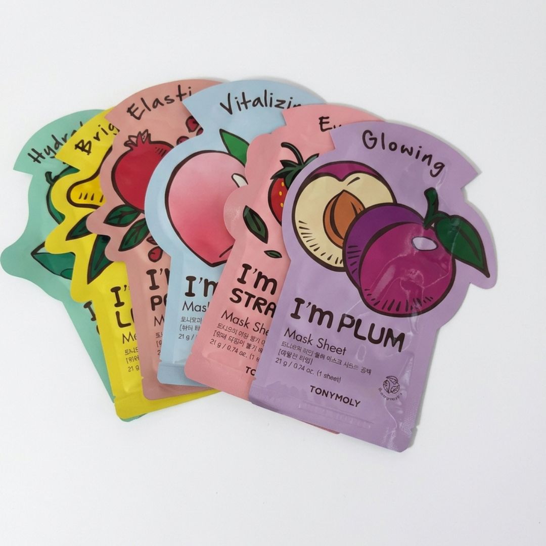 TONYMOLY, Super Food Bowl Fruit Salad, Sheet Mask Set
