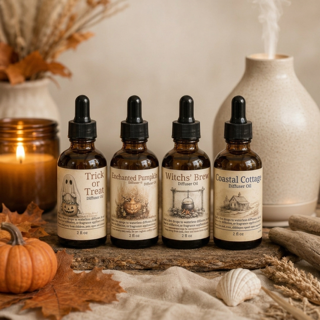 Saltroot Apothecary, Fall Winter Waterless Diffuser Oils