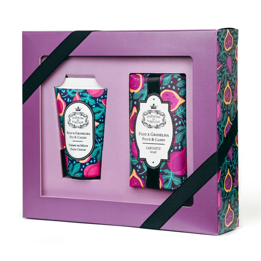 Essencias De Portugal, Fig & Cassis   Hydrating Care Set – Soap & Hand Cream Duo