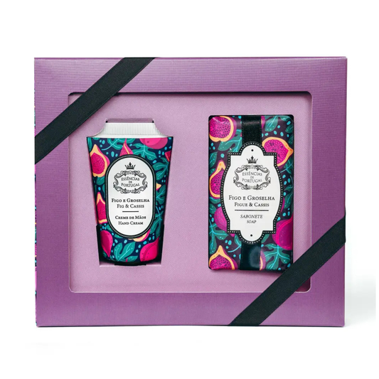 Essencias De Portugal, Fig & Cassis   Hydrating Care Set – Soap & Hand Cream Duo