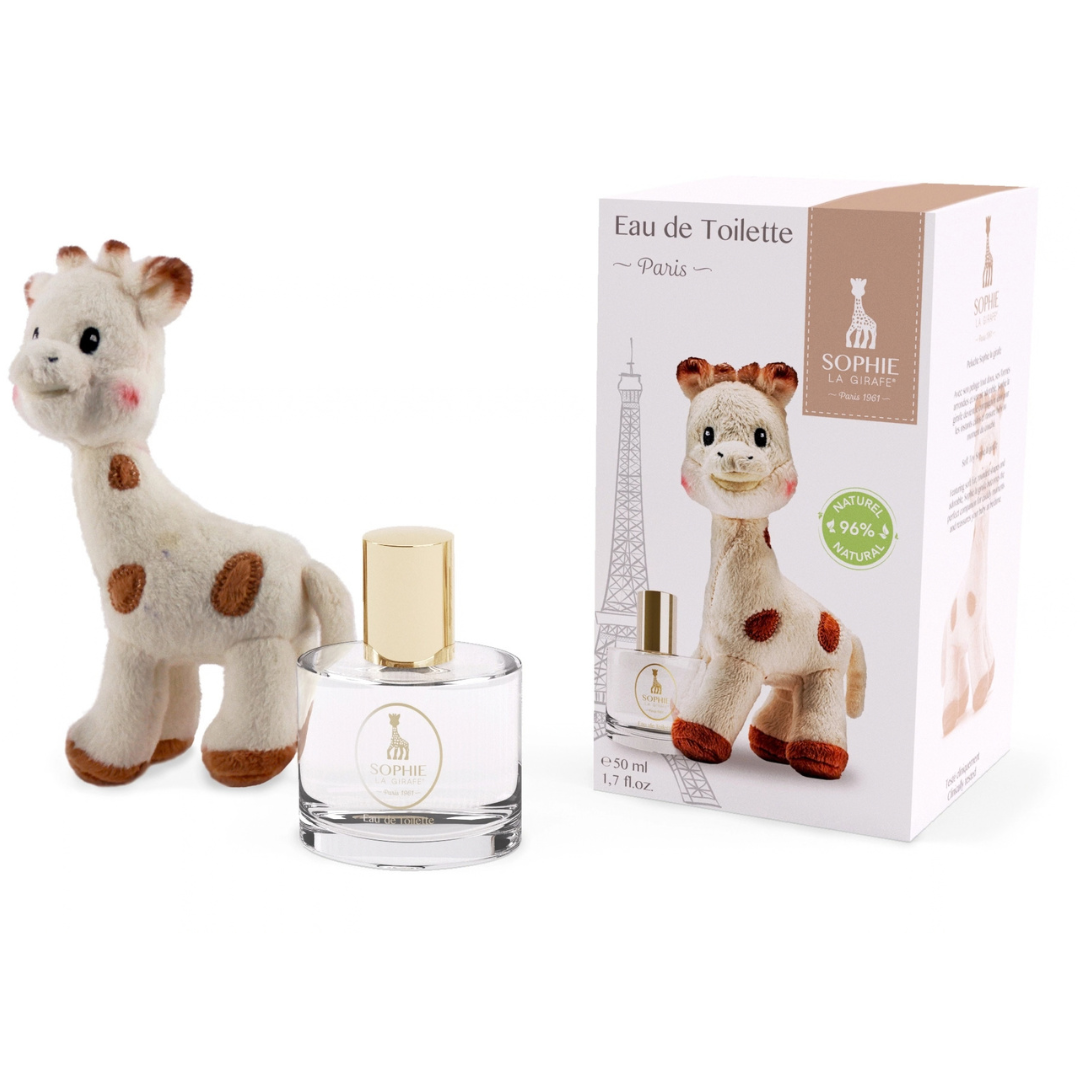 Sophie La Girafe, Kids Sophie Plush Toy Gift Set, Floral Eau de Toilette, 1.7 fl.oz