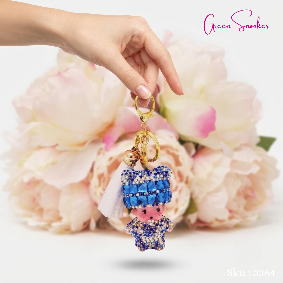 Keychain, Cute Monchichi Tassel, bag pendant