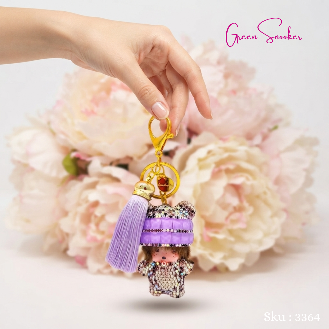 Keychain, Cute Monchichi Tassel, bag pendant