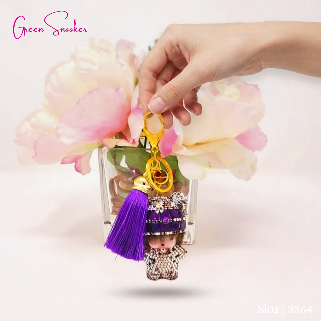 Keychain, Cute Monchichi Tassel, bag pendant