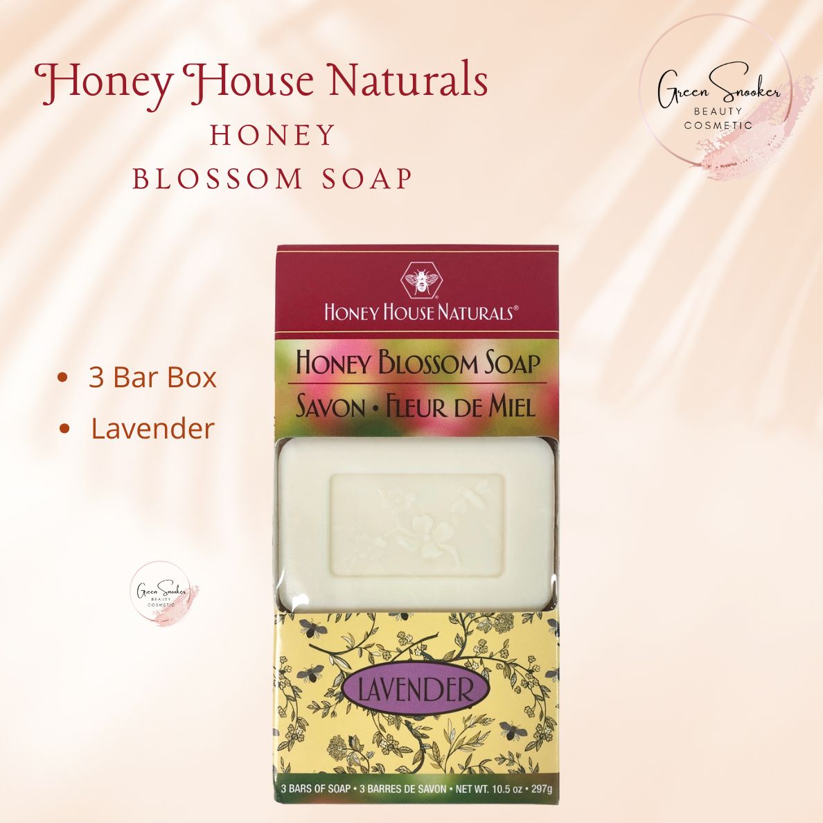 Honey House Naturals, 3 Bar Box Honey Blossom