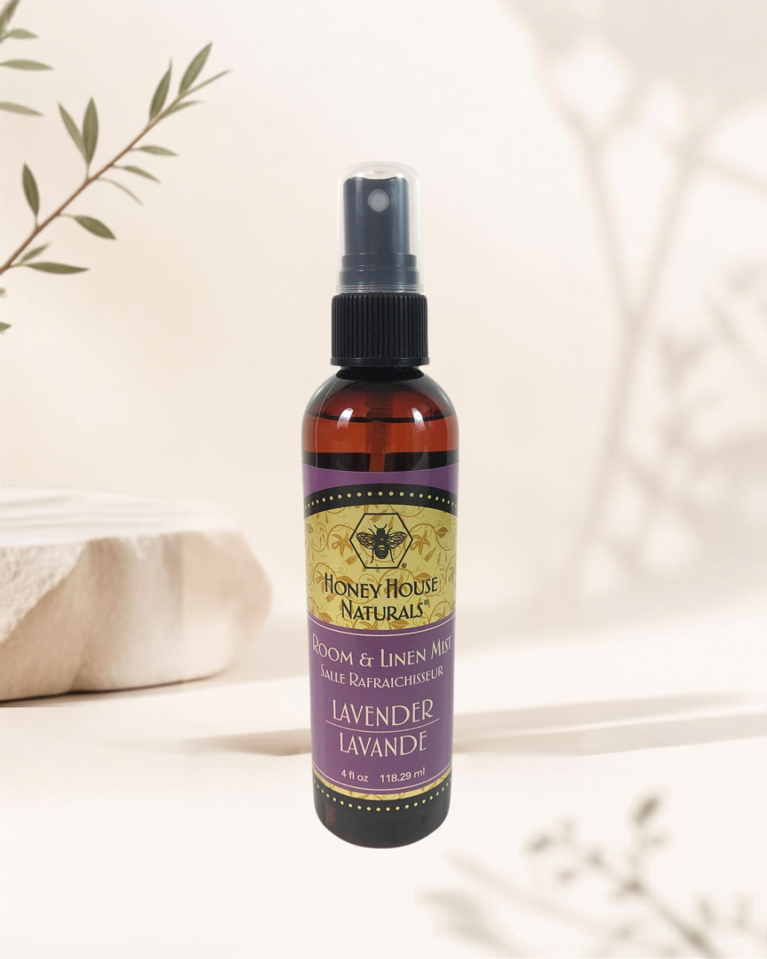 Honey House Naturals, Room and Linen Mist, 4 fl.oz