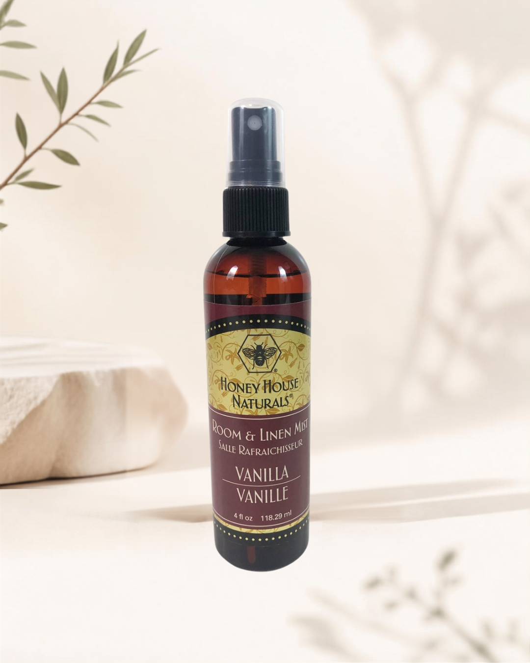 Honey House Naturals, Room and Linen Mist, 4 fl.oz