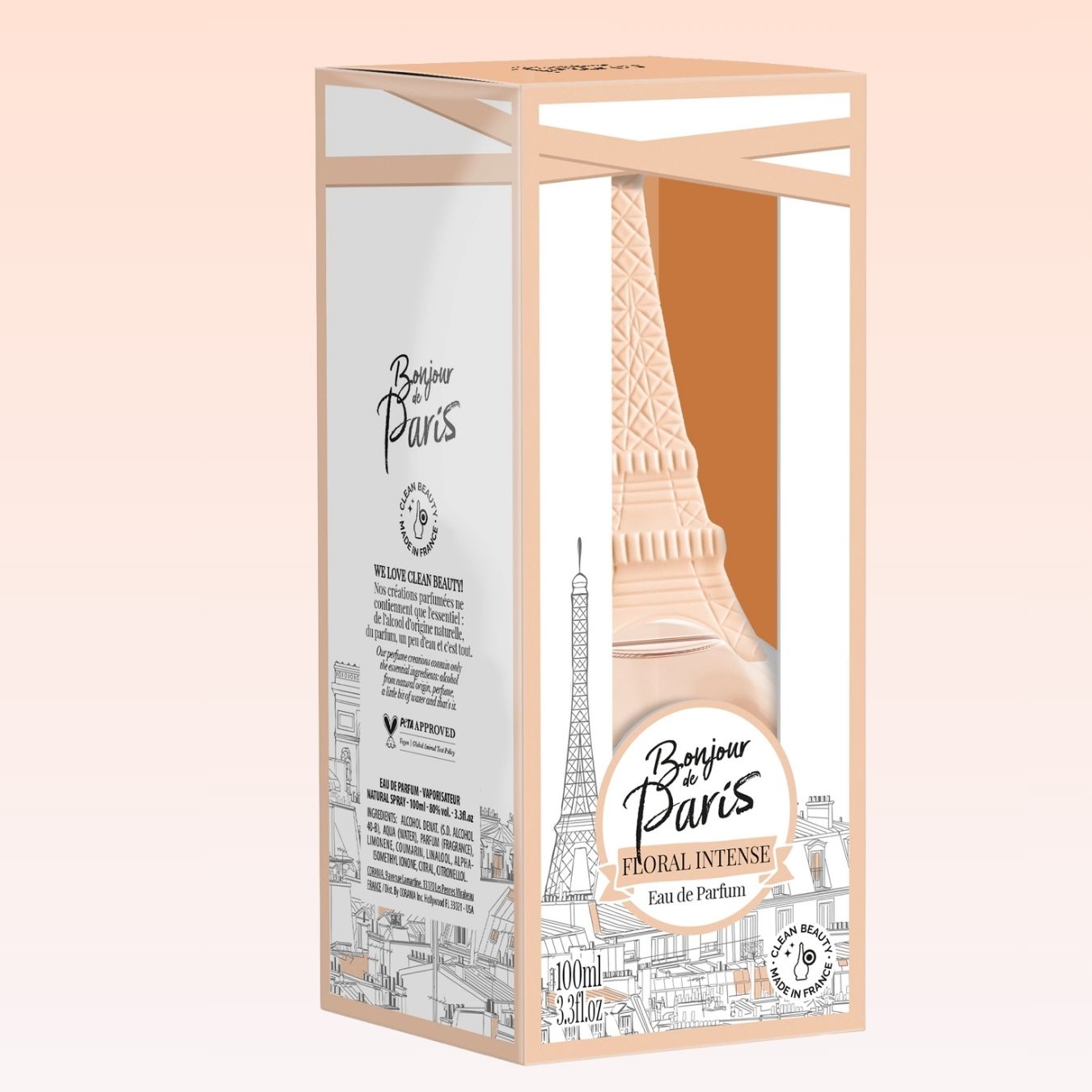 Bonjour de Paris, Eau De Parfum - Intense Floral - 3.3 oz, Made in France