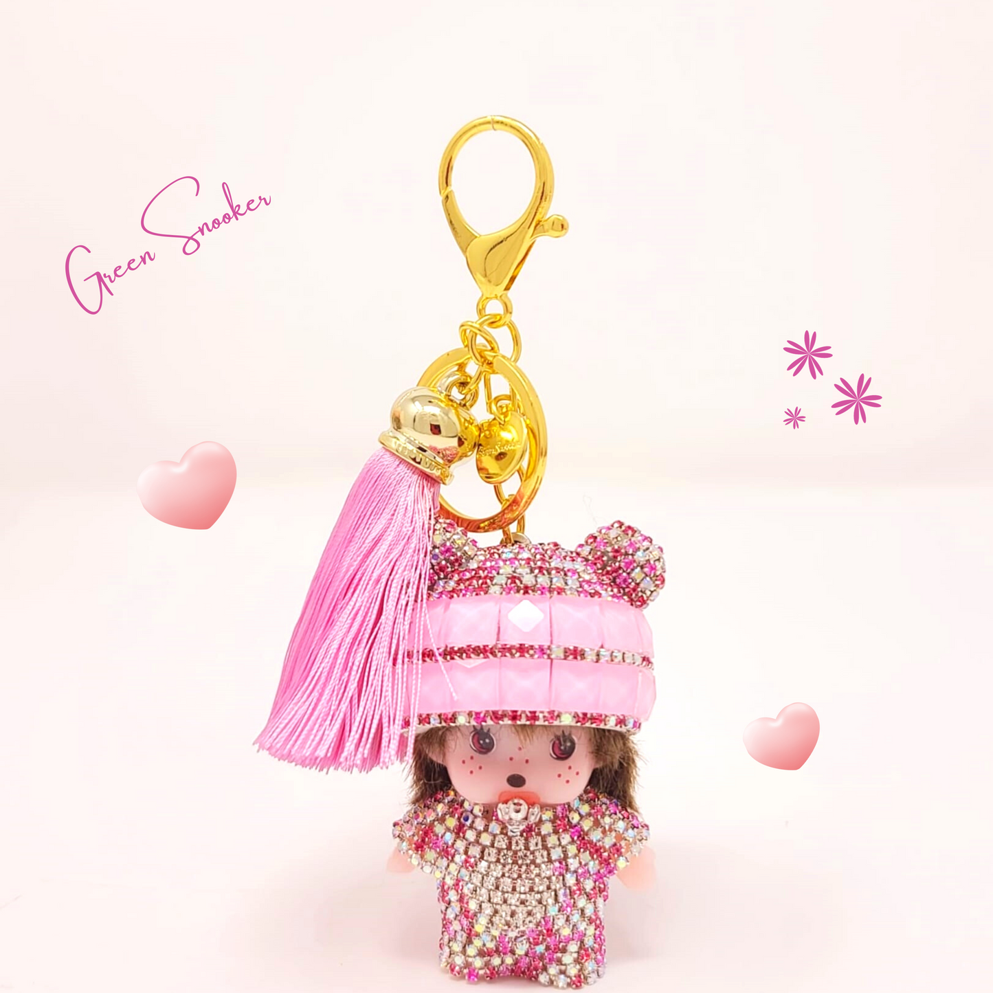 Keychain, Cute Monchichi Tassel, bag pendant